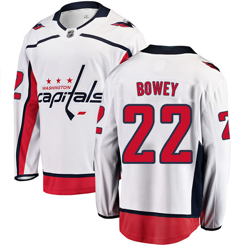 Kinder Washington Capitals Eishockey Trikot Madison Bowey #22 Breakaway Weiß Fanatics Branded Auswärts